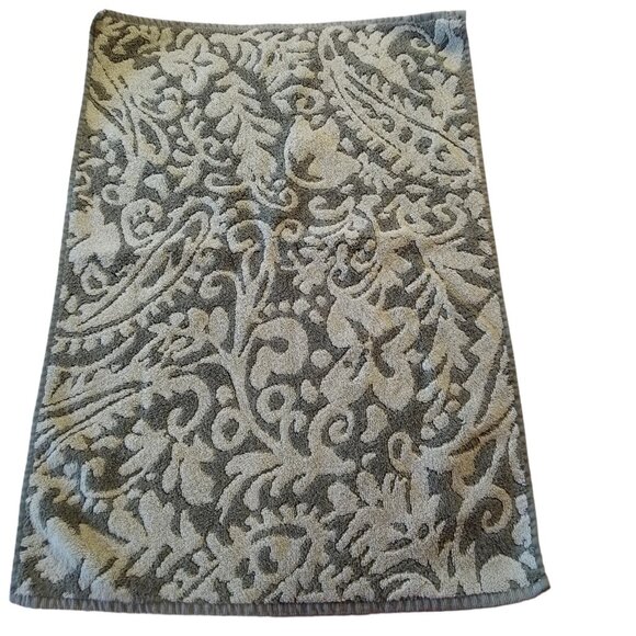 Vintage World Market Hand Towel 17" x 25" Sculpted 70s Avocado Green MCM - Picture 8 of 15